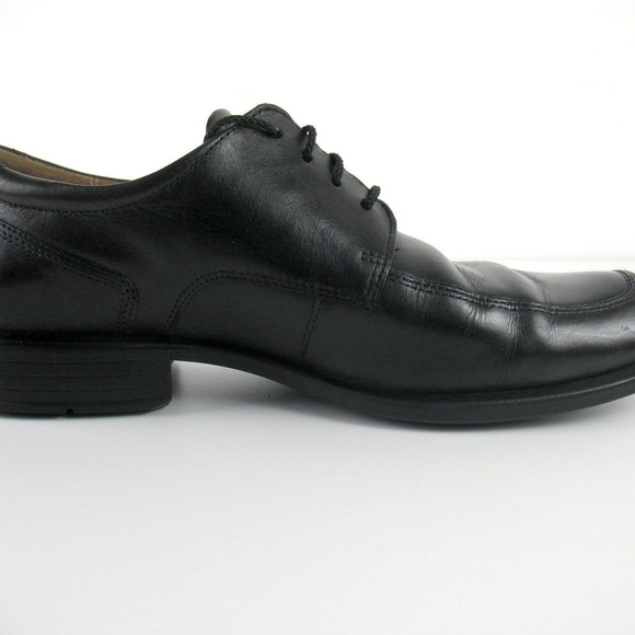 Ecco - 4 Eye Black Leather Oxford Shoes Sz 12 main image 4
